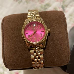 Michael Kors Mini Lexington Pink/Gold Watch